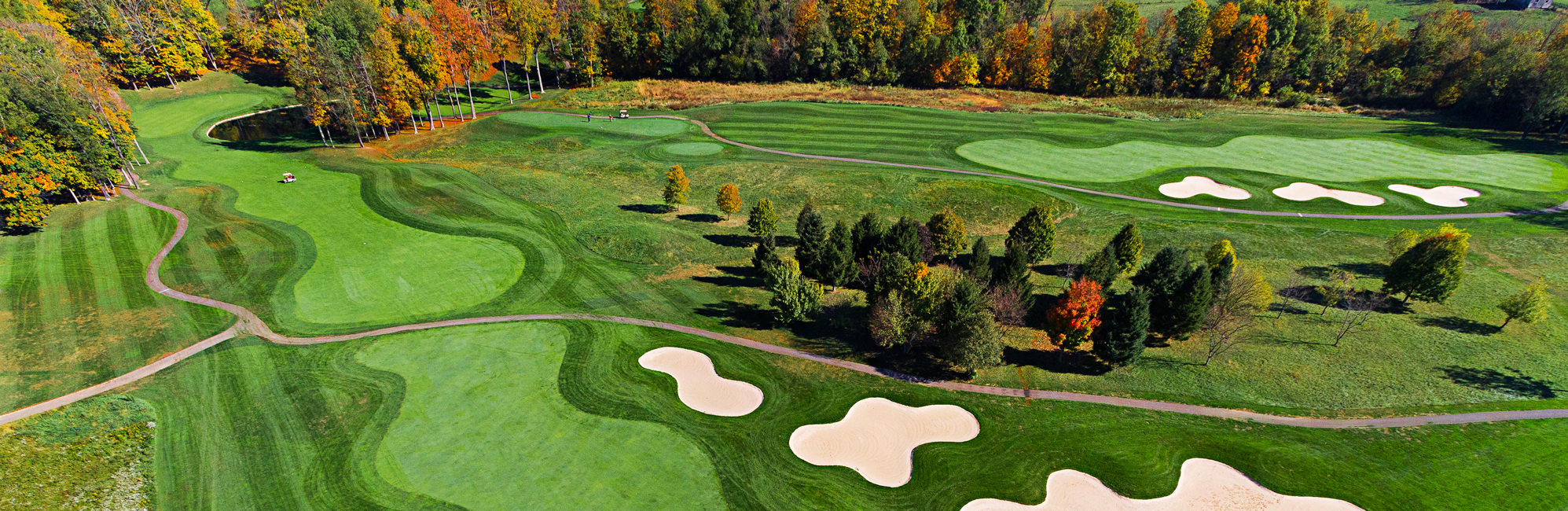 Bird's Eye view of golf course
